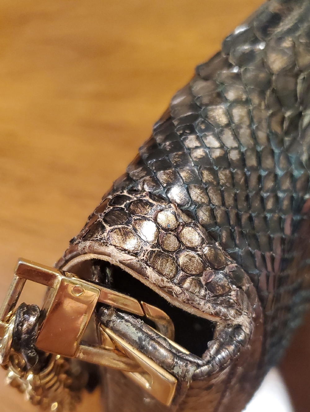 Devi Kroell Real Python Shoulder Bag - Picture 11 of 16